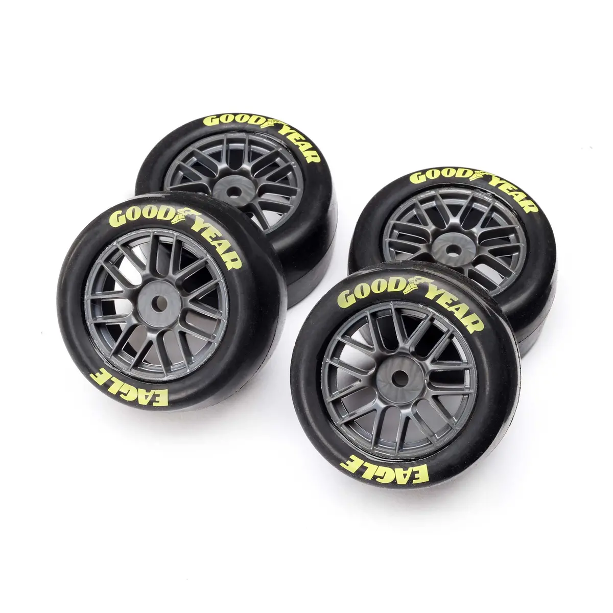 Nascar Goodyear Eagle Pre-Glued Tires, Medium (4) 1