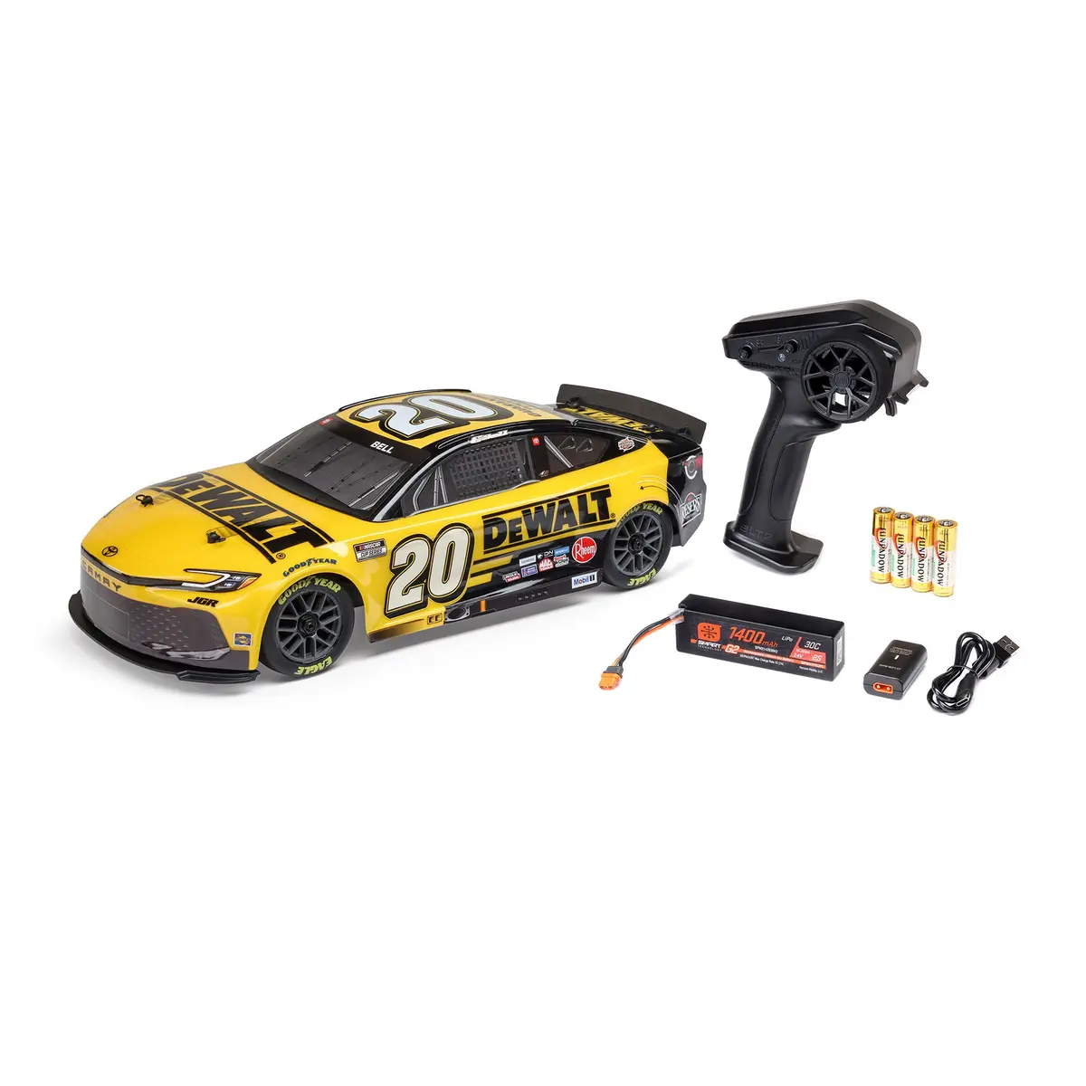 2025 Nascar Toyota Camry 1/12 Stock Car Rtr, Chris Bell #20 1