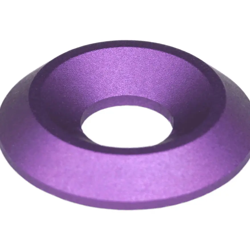 Zspec M8 Fender-Finish Washers For M8 Fhsc Flat-Head Fasteners, Billet, 10-Pack 9