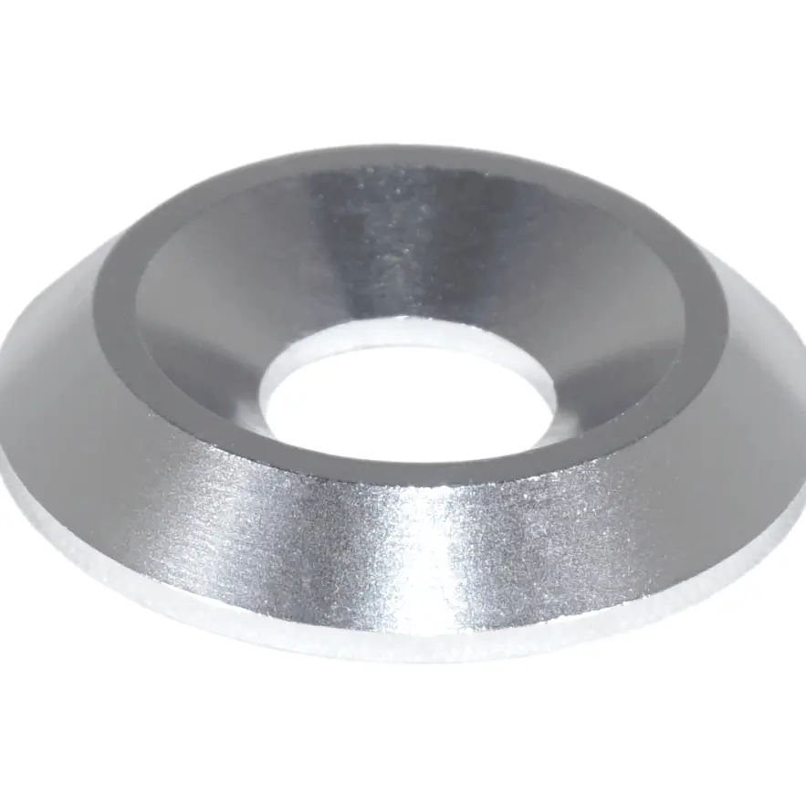 Zspec M8 Fender-Finish Washers For M8 Fhsc Flat-Head Fasteners, Billet, 10-Pack 13