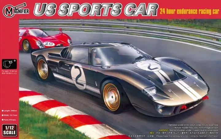Trumpeter/Magnifier 1/12 Us Sports Car 1966 Le Mans Winning Coupe 1