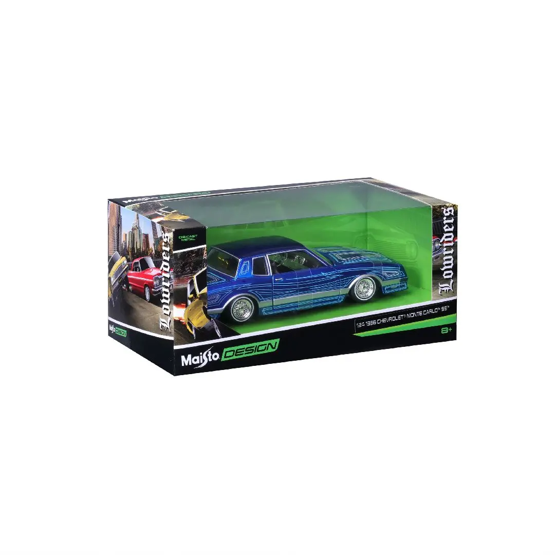 Maisto 1/24 Lowriders 1986 Chevy Monte Carlo (Blue) 1