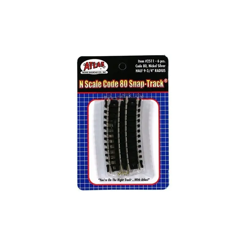 Atlas 2511 N Code 80  Half 9-3/4" Radius Curve 1