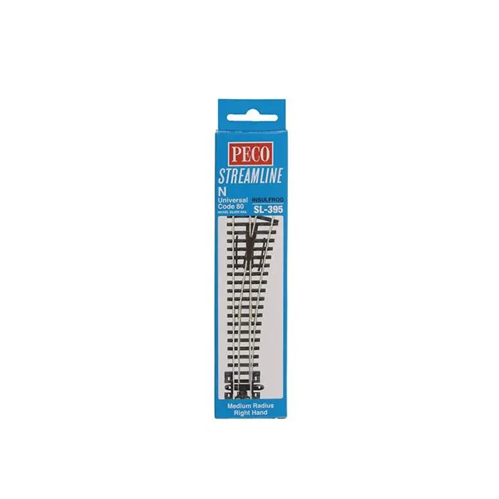 Peco Sl-395 N Code 80 Rh Medium Radius Turnout 1