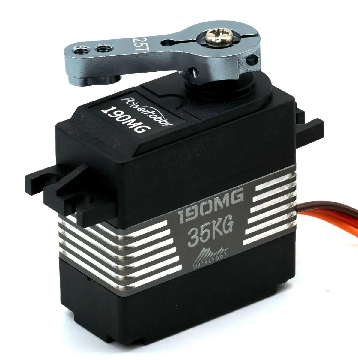 190Mg High Torque Metal Gear Waterproof Servo W/ Alu Horn, 0.19Sec/525Oz 1