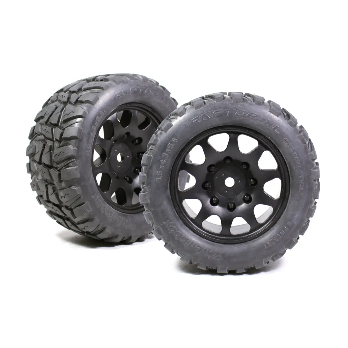 Raptor Xl Belted Monster Truck Wheels / Tires 1