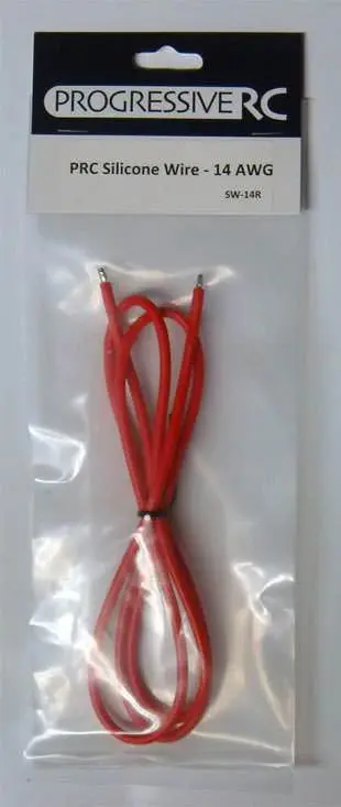 High Strand Silicone Wire, 14 Gauge (3Ft), Red 1