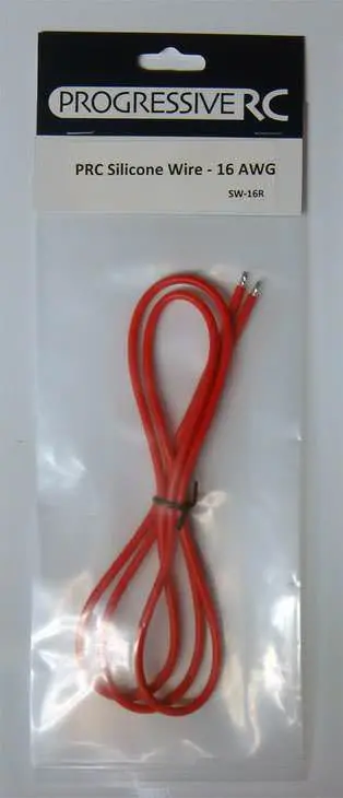 High Strand Silicone Wire, 16 Gauge (3Ft), Red 1