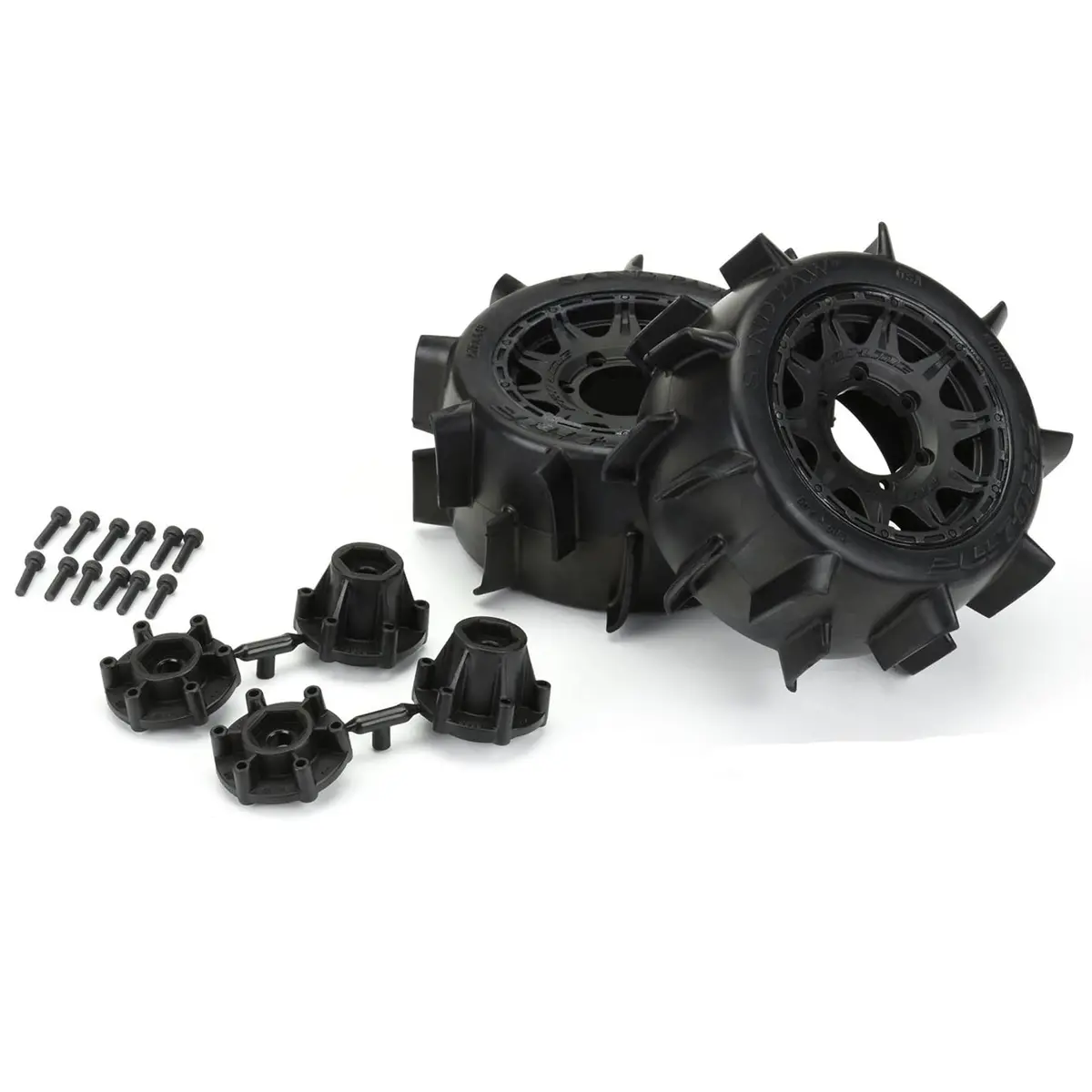 Sand Paw Lp 2.8" Tires, Raid Black 6X30 Wheels 1