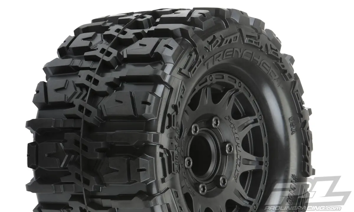 Trencher Hp 2.8" Truck Tires, Raid Black Wheels 1