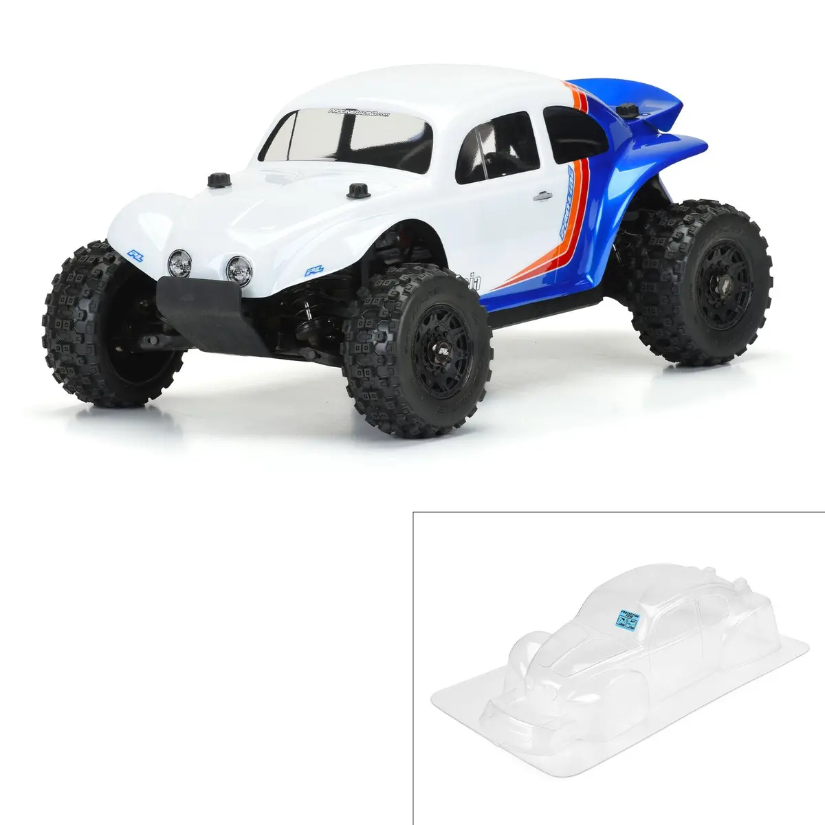 Short Course Vw Baja Bug 1/10 Clear Body 1
