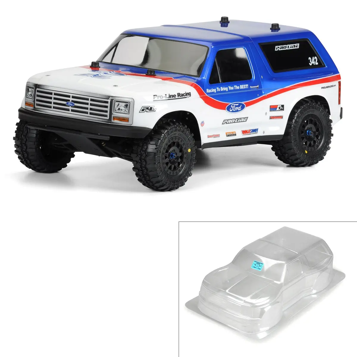Short Course 1981 Ford Bronco 1/10 Clear Body 1