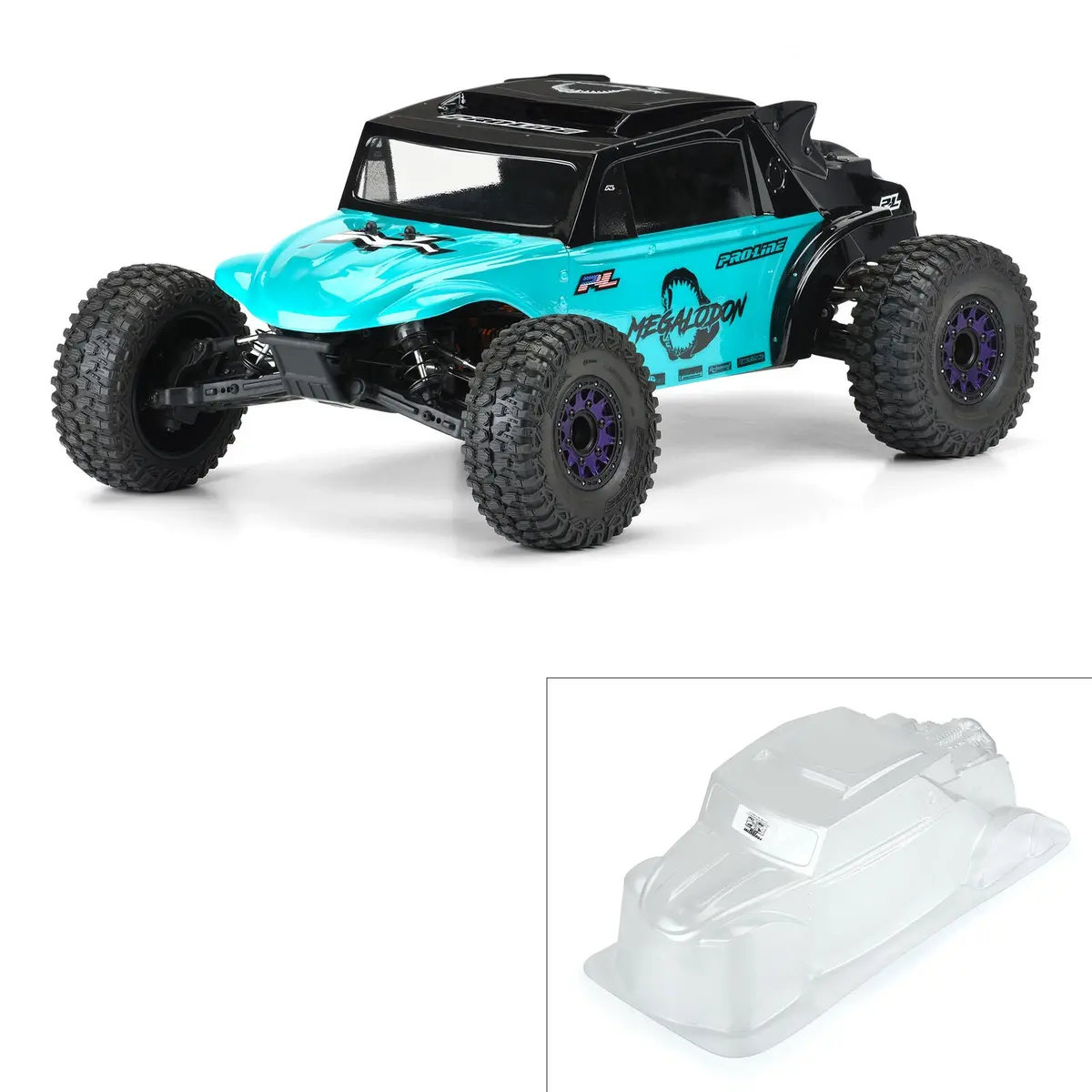 Megalodon Desert Buggy 1/10 Clear Body 1