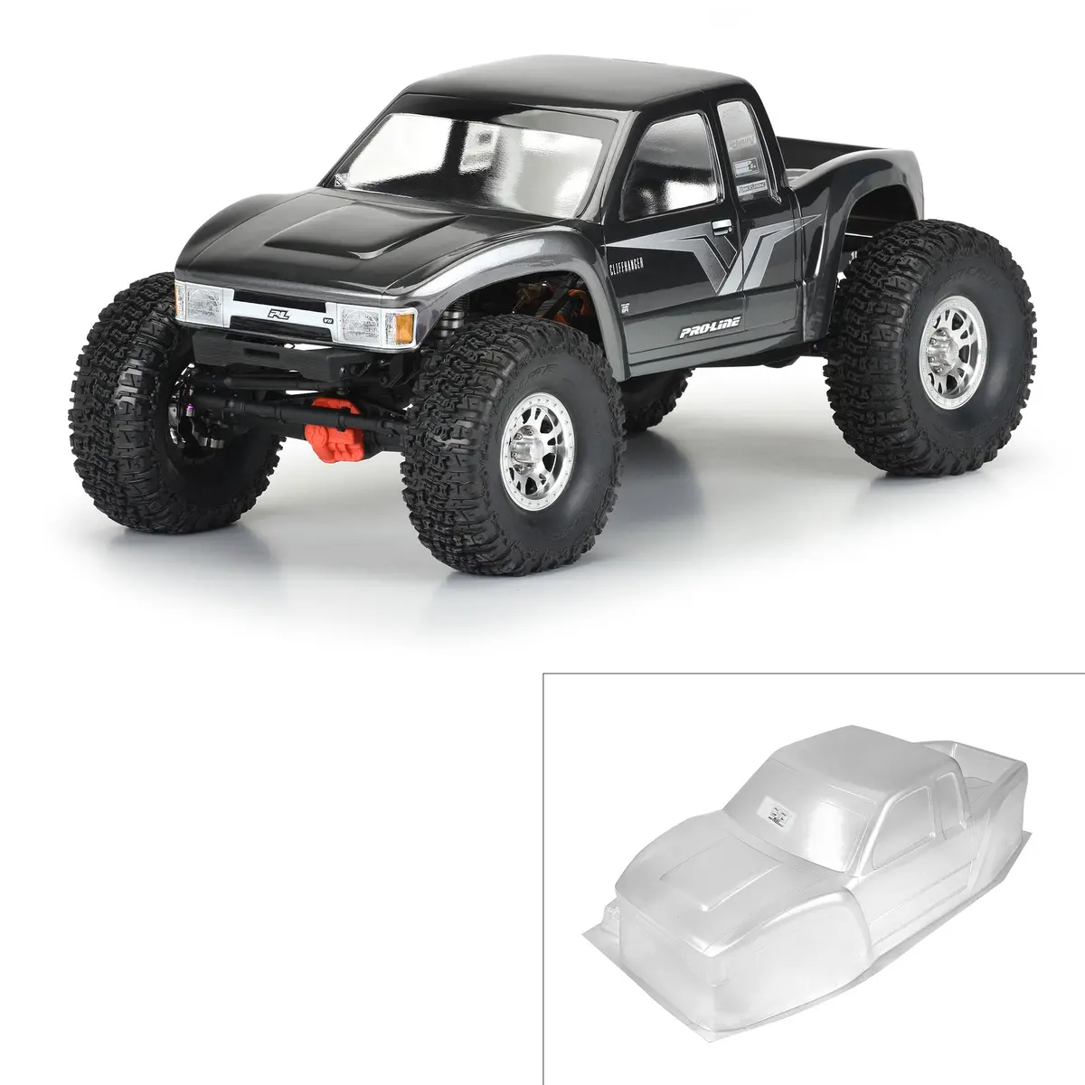 Cliffhanger Hp Body, 12.3" Wb Crawlers, Clear 1