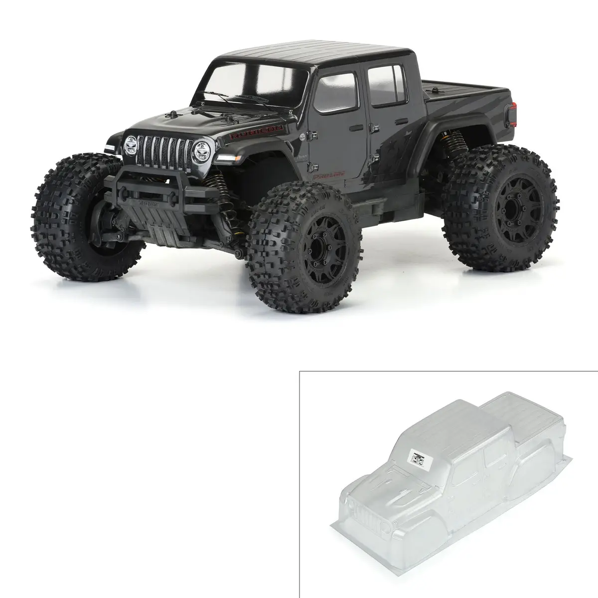 Jeep Gladiator Rubicon 1/10 Clear Body, Granite 1