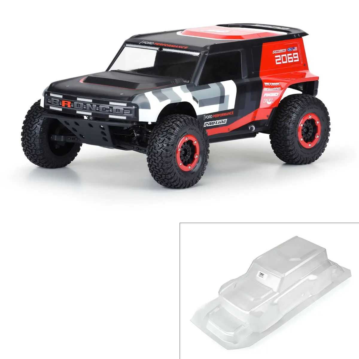 Short Course 1/10 Ford Bronco R Clear Body 1