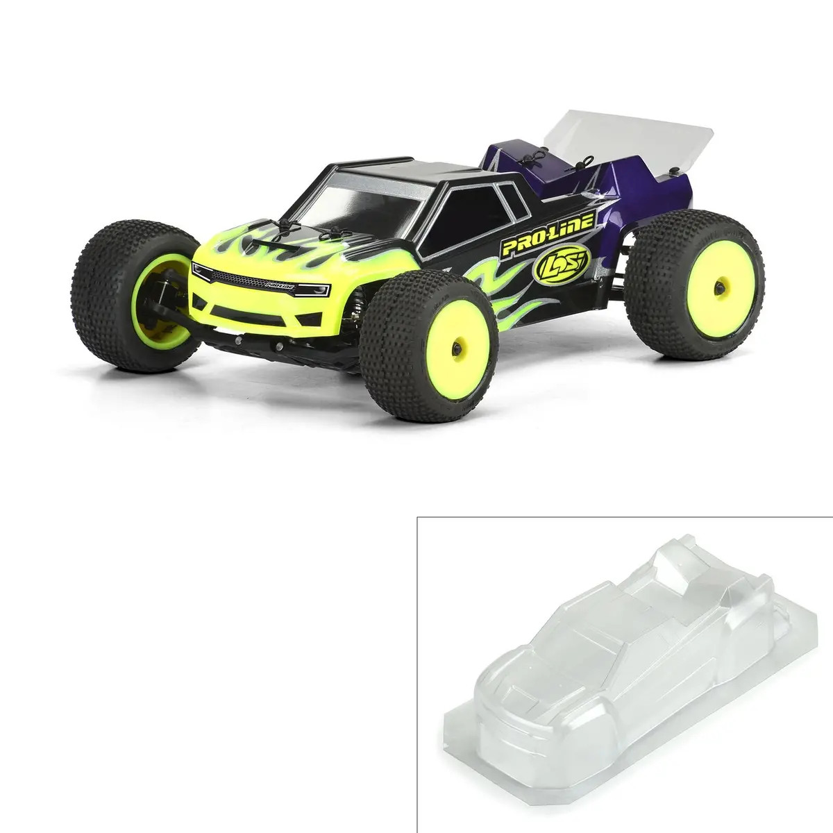 Losi Mini-T 1/18 Axis St Clear Body 1