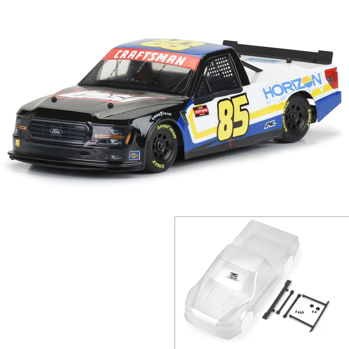 Nascar Truck Series 2024 Ford F-150 Body, Clear 1