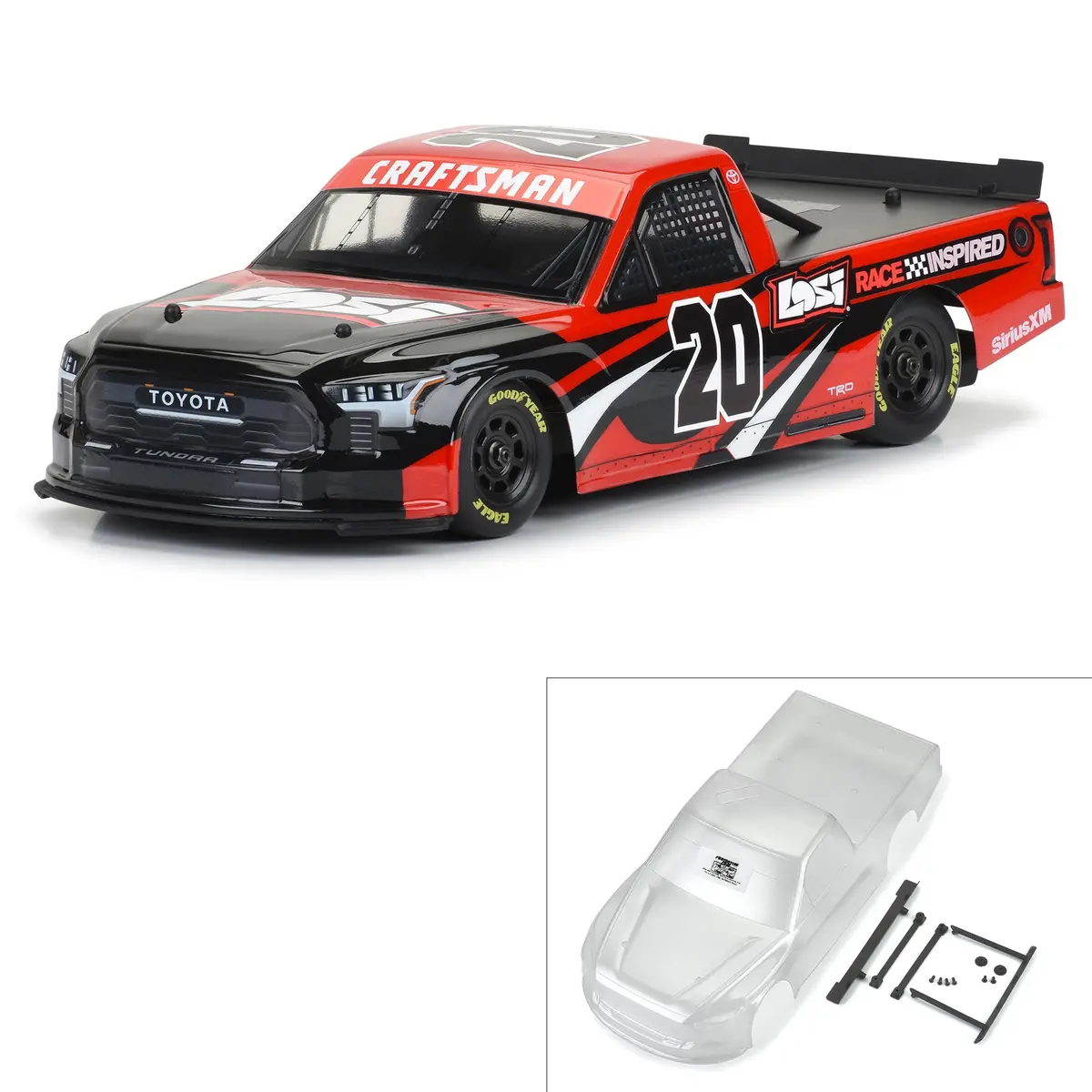 Nascar Truck Series 2024 Toyota Tundra Body, Clear 1