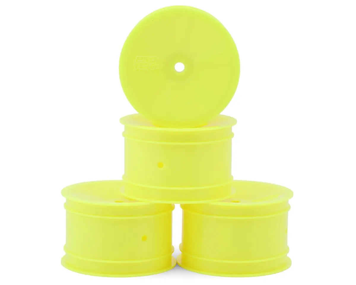 Protek Rc 1/10 Buggy Rear Wheel, Yellow (4) 1