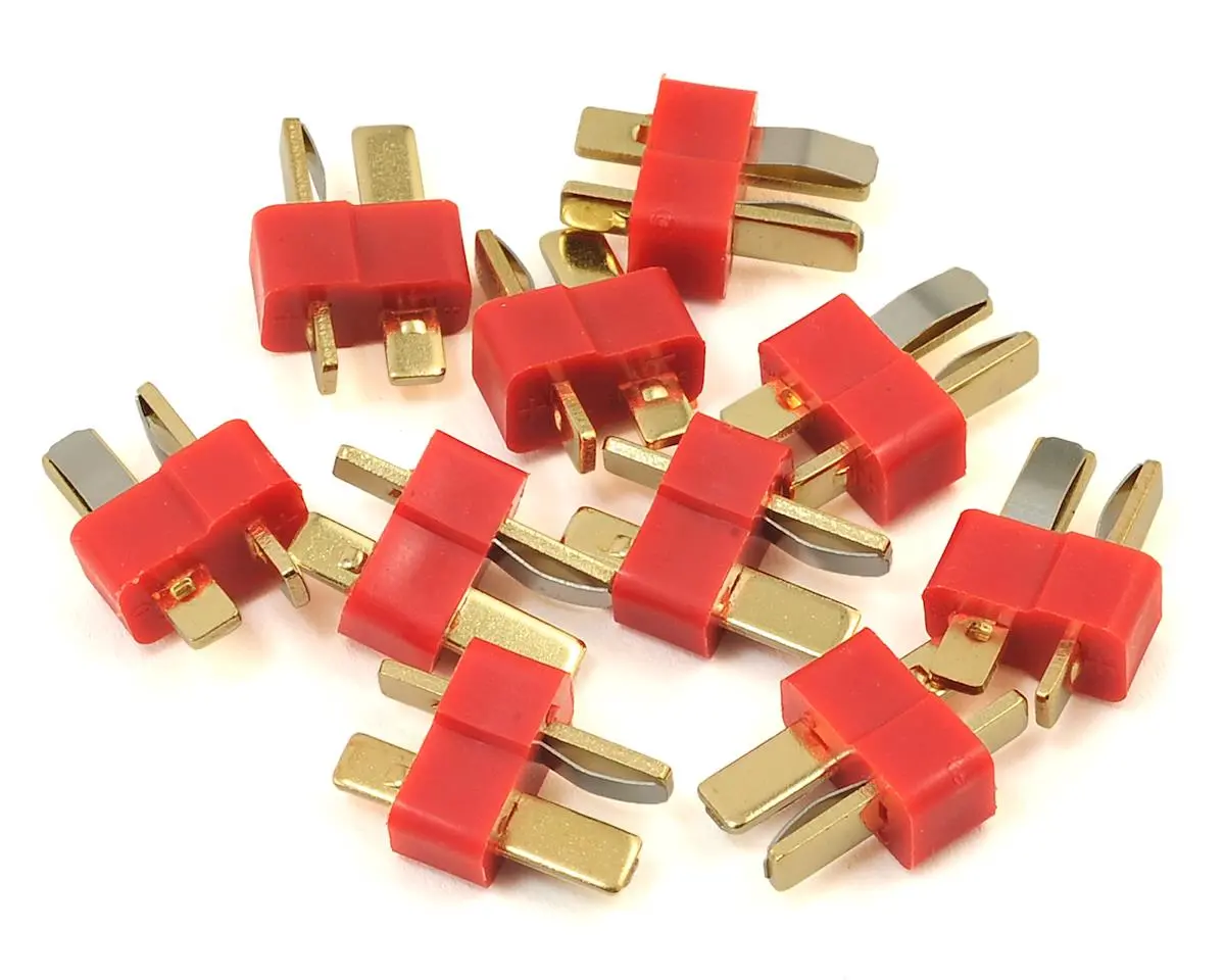 T-Style / Deans Battery Connectors, Male (10) 1
