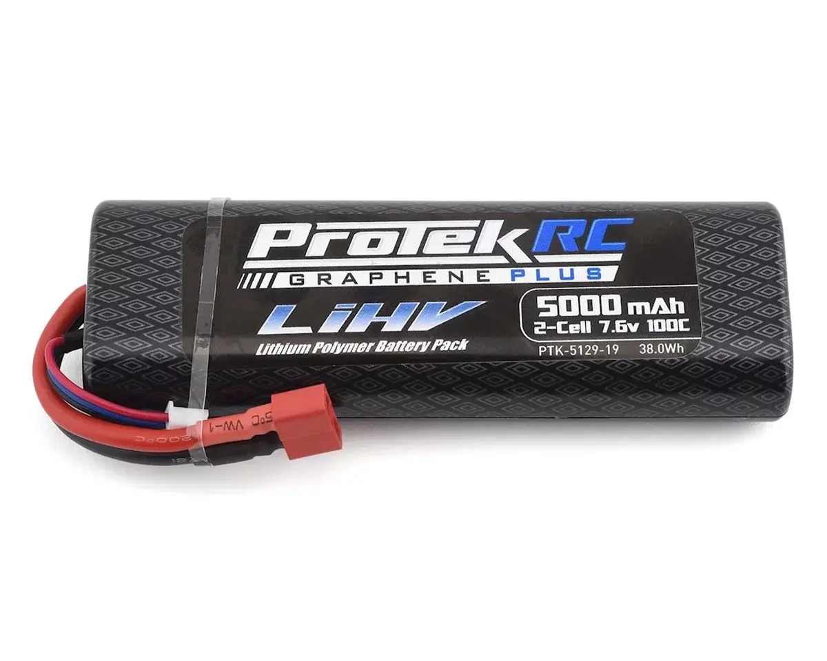 Graphene Hv 7.6V 2S Lipo W/ Deans, 5000Mah 100C 1