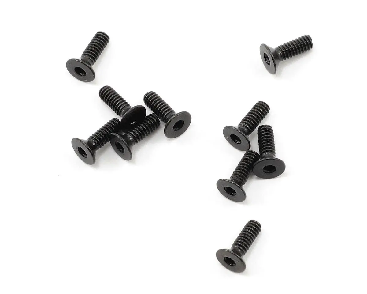 High Strength Flat Head Screw, 2X6mm (10) 1