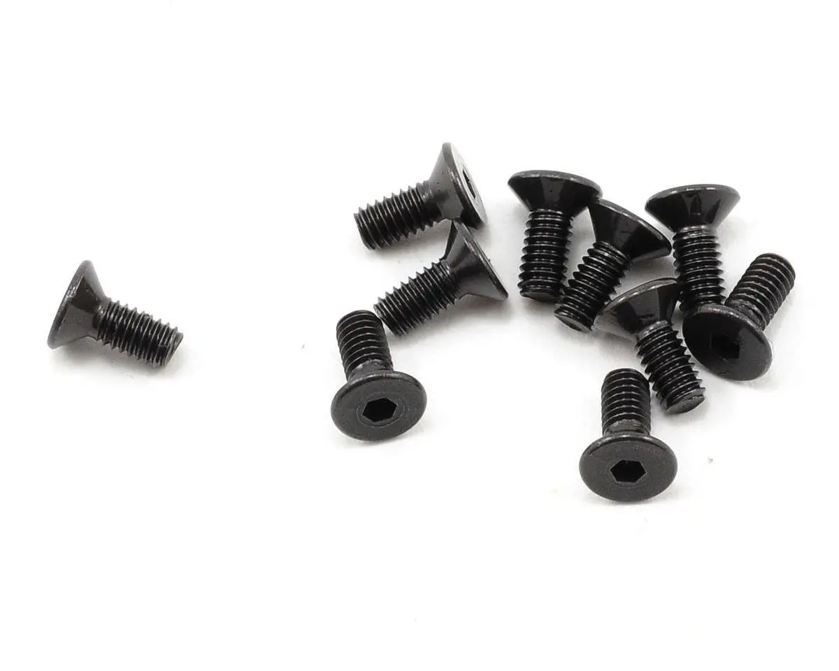 High Strength Flat Head Screw, 2.5X6mm (10) 1