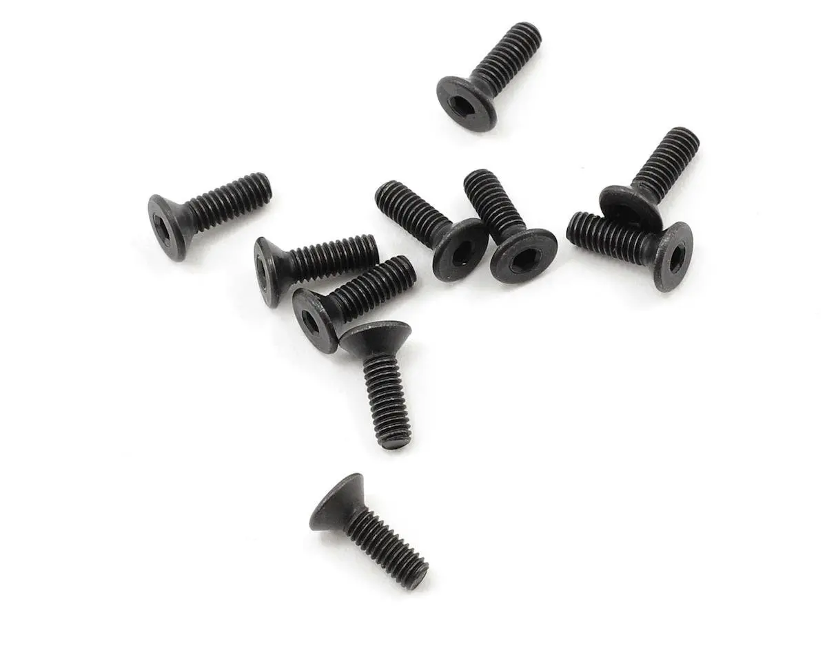 High Strength Flat Head Screw, 2.5X8mm (10) 1