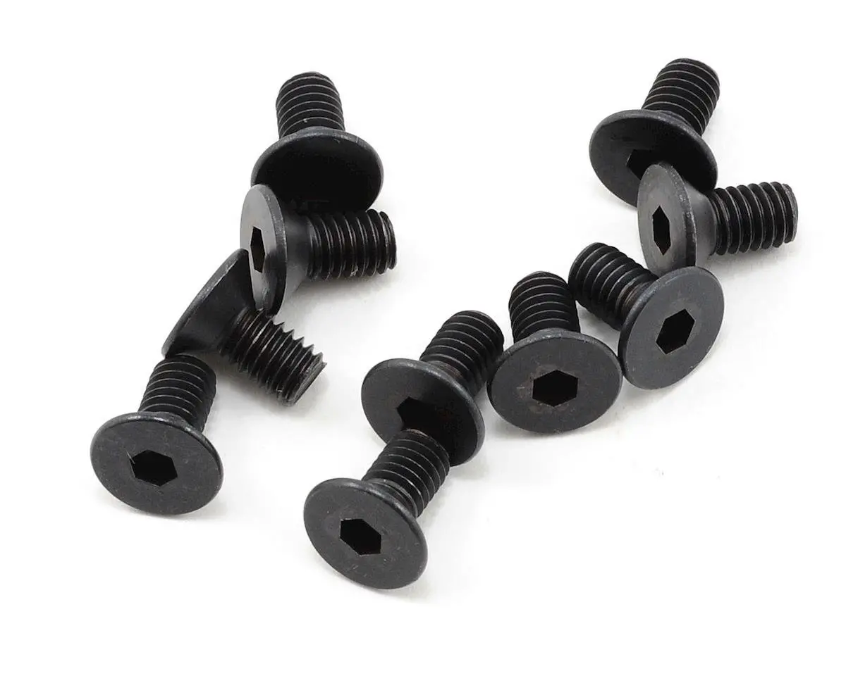 High Strength Flat Head Screw, 4X8mm (10) 1
