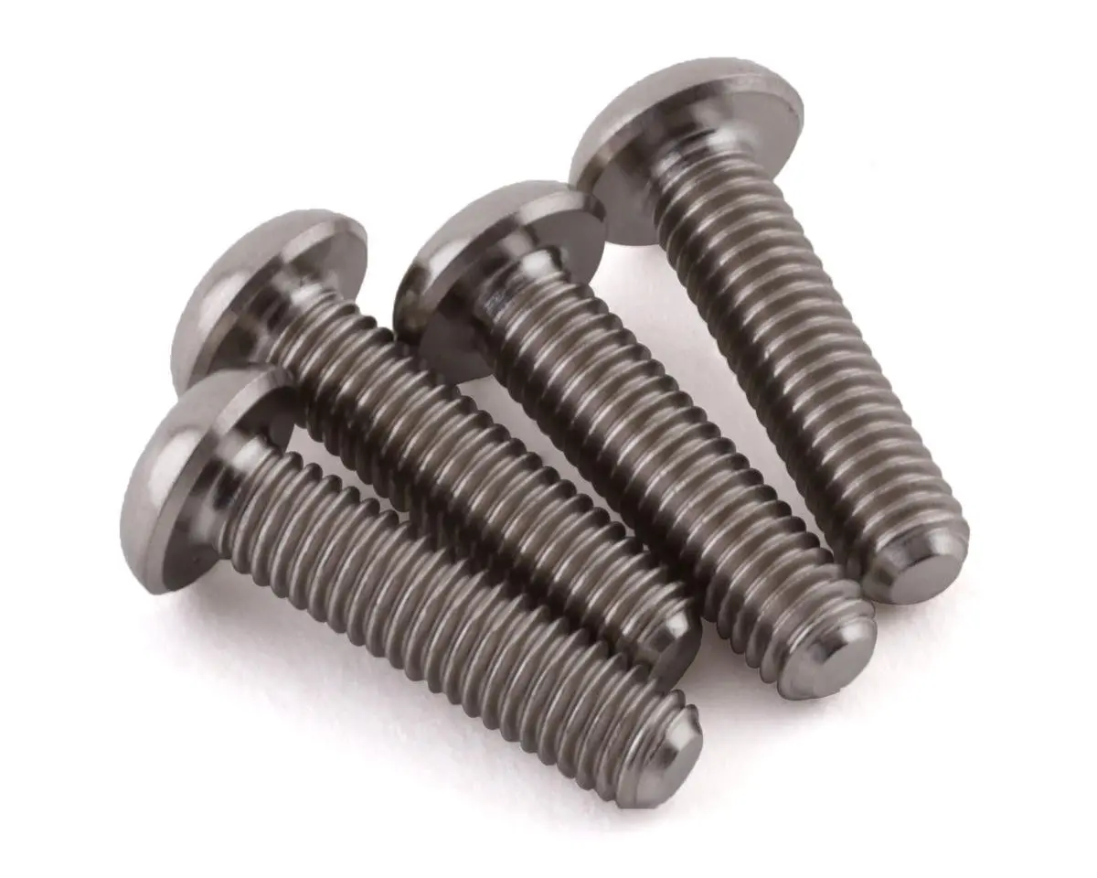 Grade 5 Titanium Button Head Screw, 3X10mm (4) 1