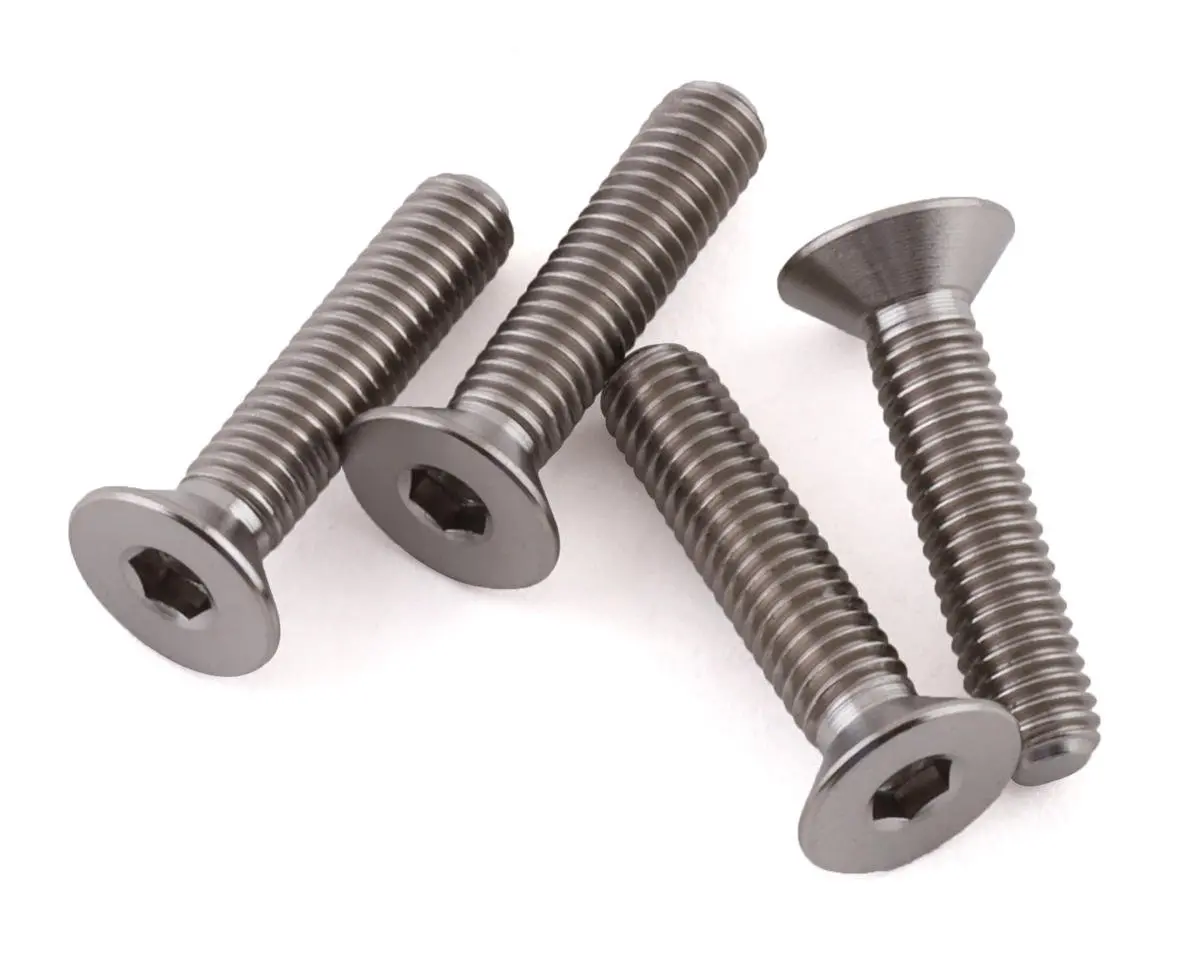 Grade 5 Titanium Flat Head Screw, 3X14mm (4) 1