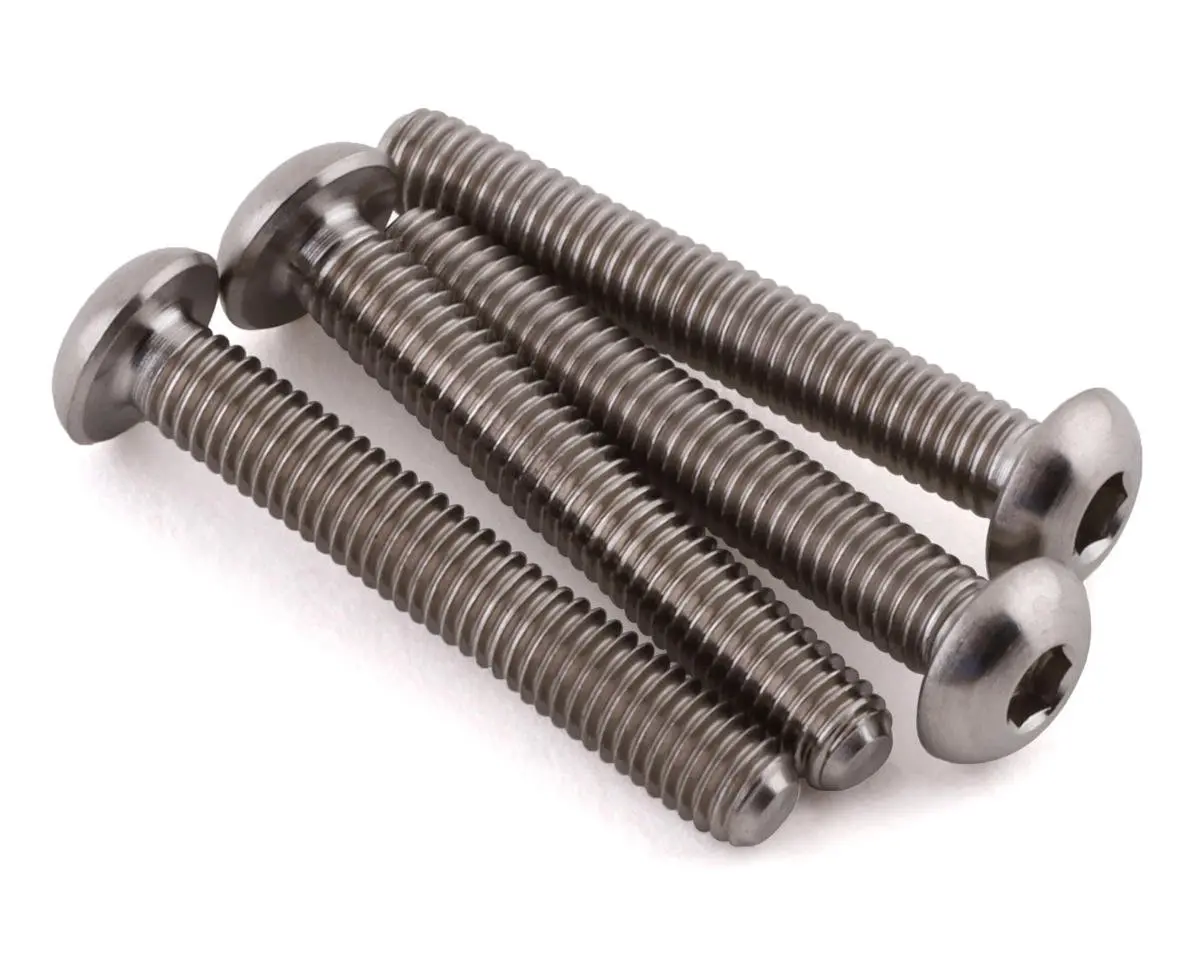 Grade 5 Titanium Button Head Screw, 3X20mm (4) 1