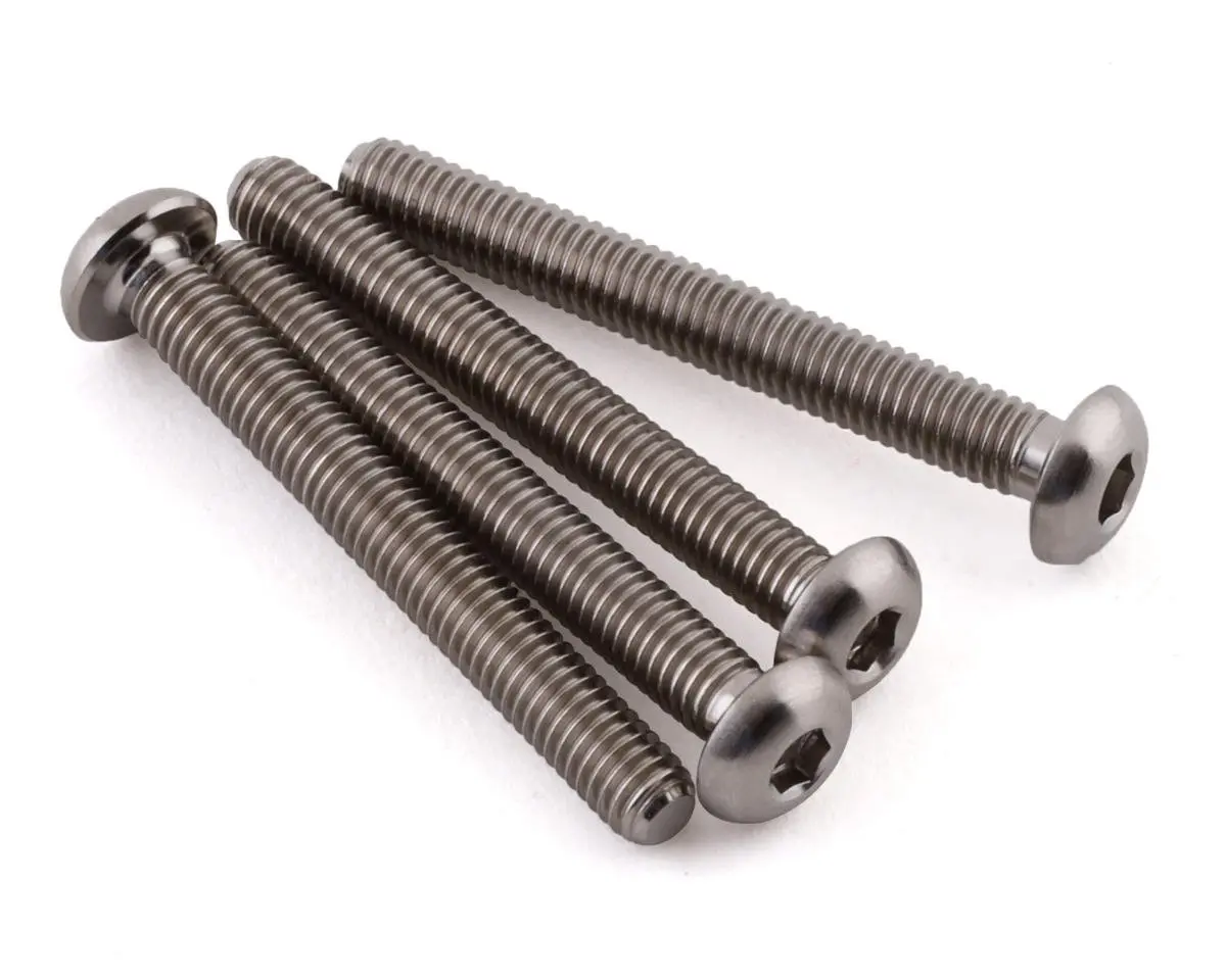 Grade 5 Titanium Button Head Screw, 3X25mm (4) 1