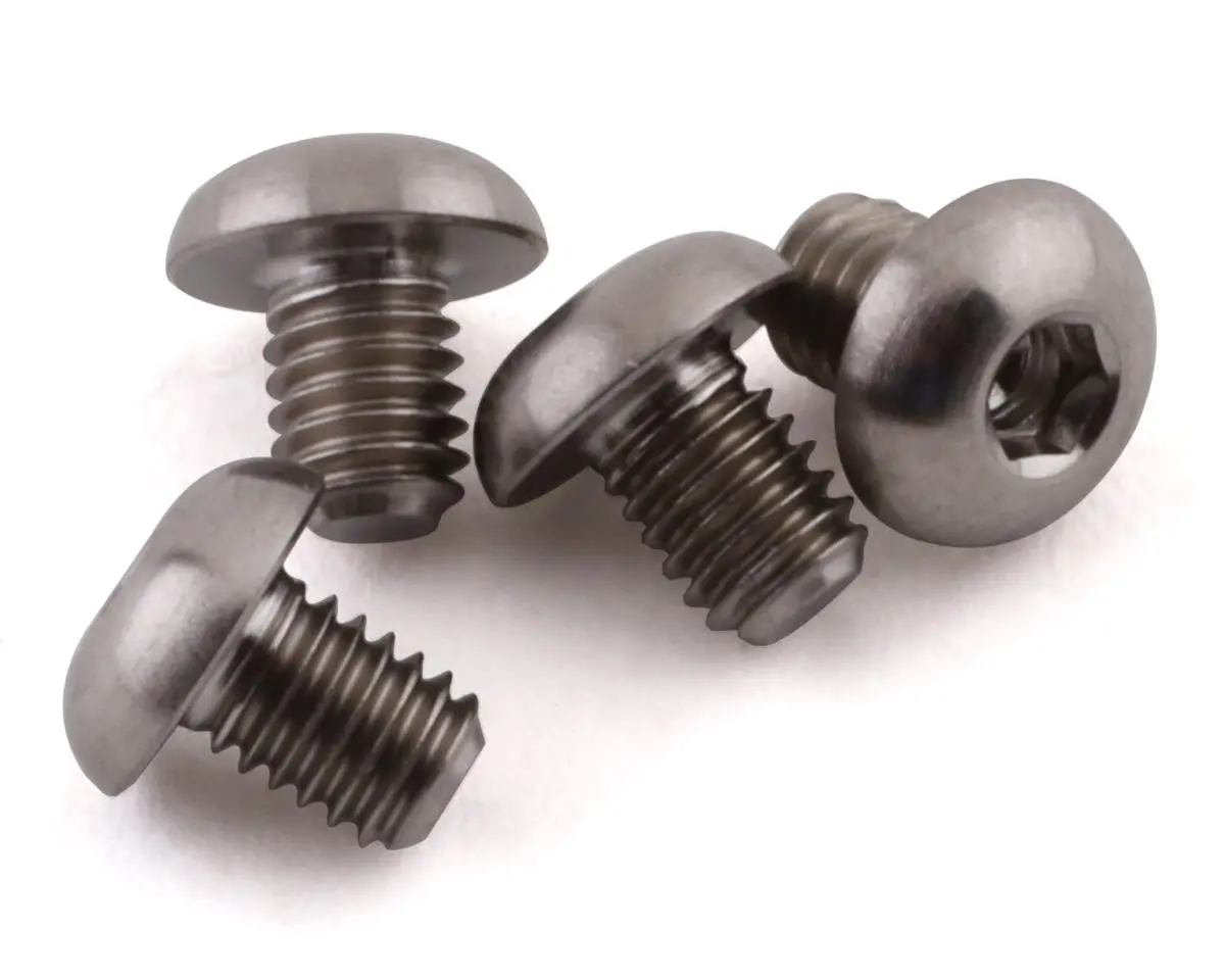 Grade 5 Titanium Button Head Screw, 3X4mm (4) 1