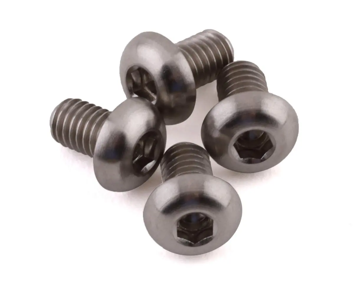Grade 5 Titanium Button Head Screw, 3X5mm (4) 1
