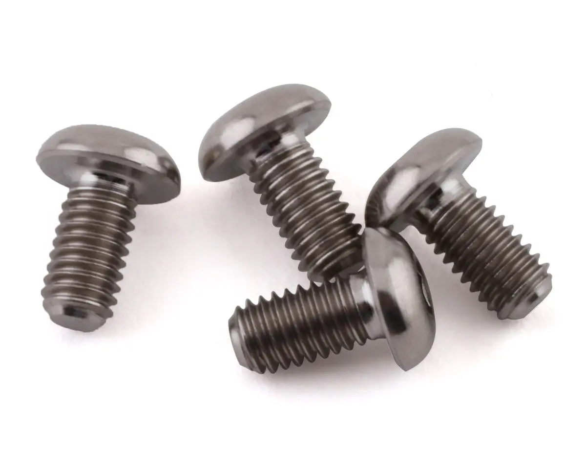Grade 5 Titanium Button Head Screw, 3X6mm (4) 1