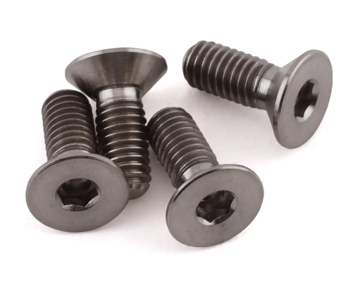 Grade 5 Titanium Flat Head Screw, 3X8mm (4) 1