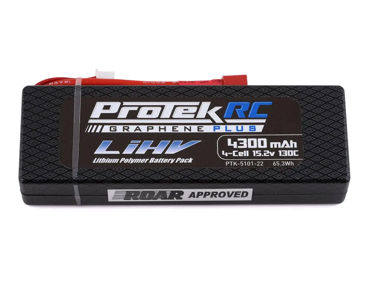 Protek Rc 4S 15.2V Lipo Battery, 130C 4300Mah 1