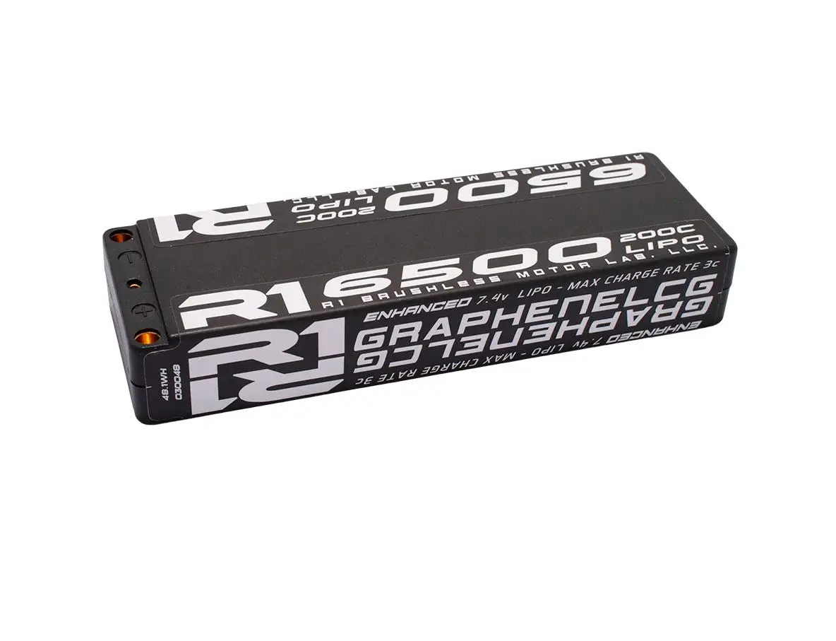 Enhanced Graphene 7.4V 2S Lipo Battery, 6500Mah 200C 1