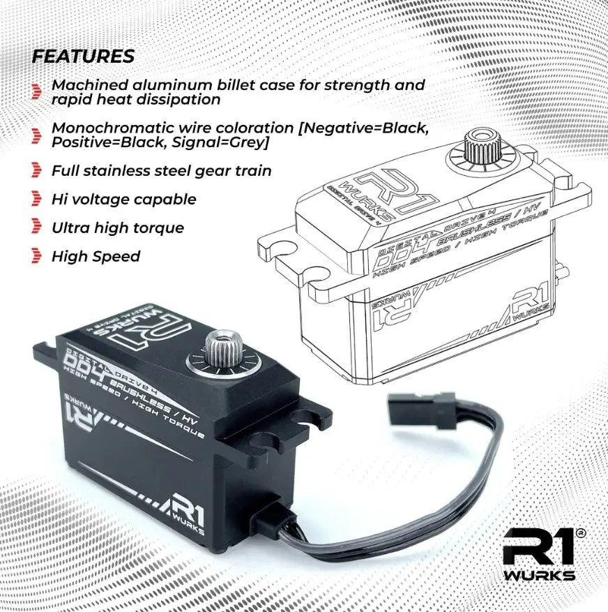 Digital Drive Dd4 Metal Gear Low Profile Servo, .06Sec/458Oz 2