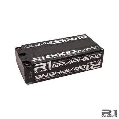 Graphene 2S 7.6V Shorty Lipo Battery, 150C 6400Mah 1