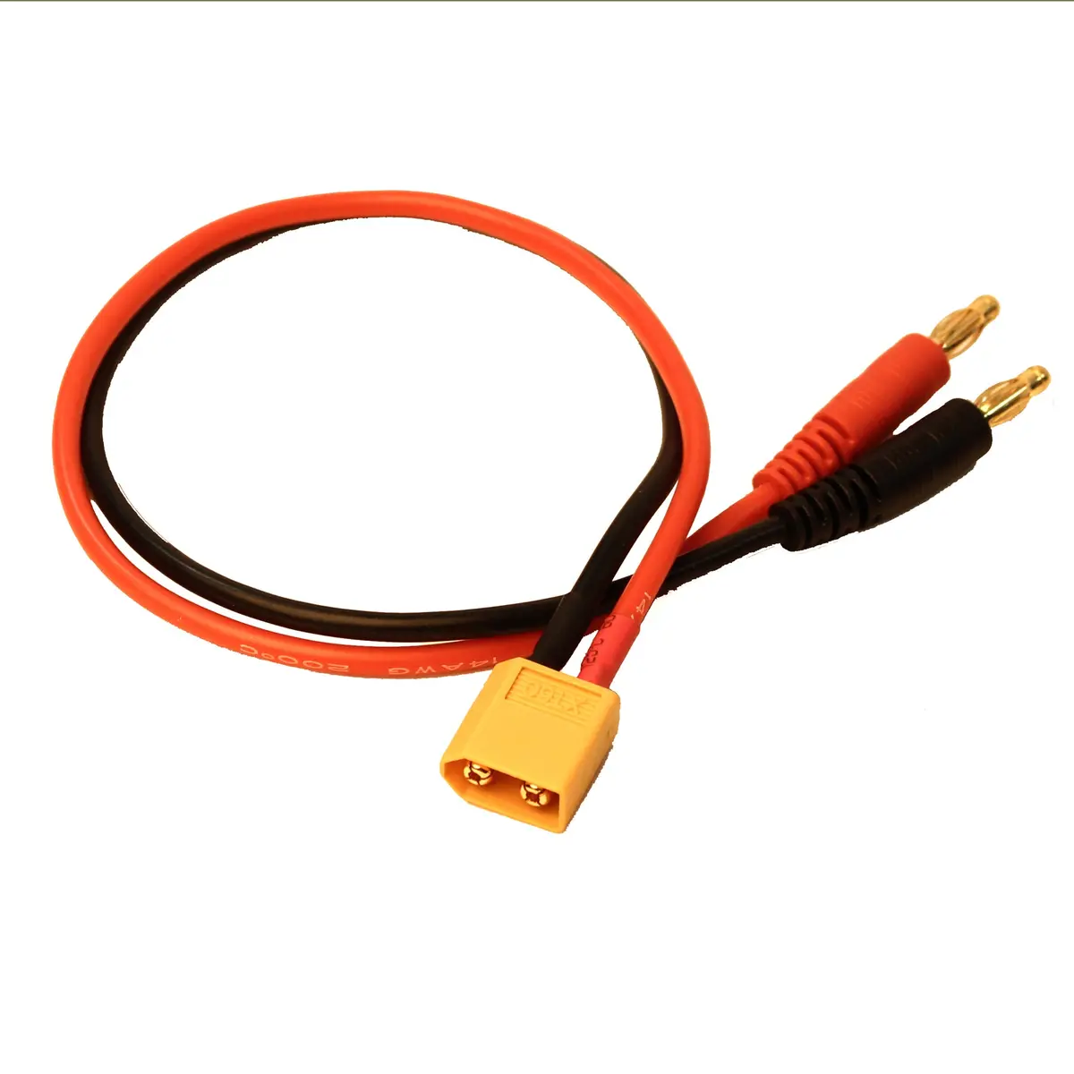 Charge Adapter, Male Xt60 To Male 4Mm Bullets 1