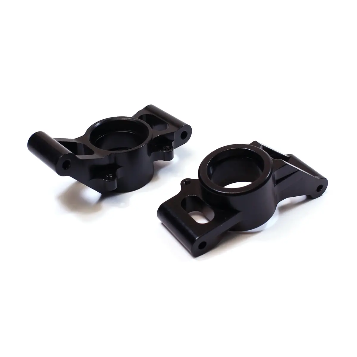Rear Aluminum Hub Carrier Set, Black, X-Maxx 1