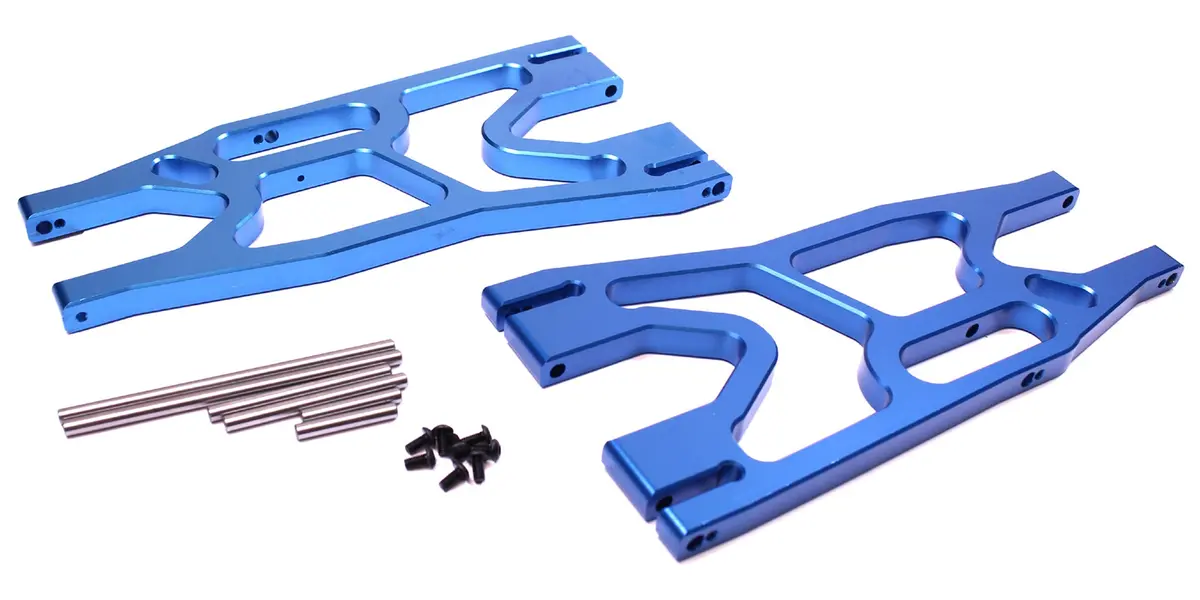 Aluminum Lower Suspension Arm Set, Blue, X-Maxx 1