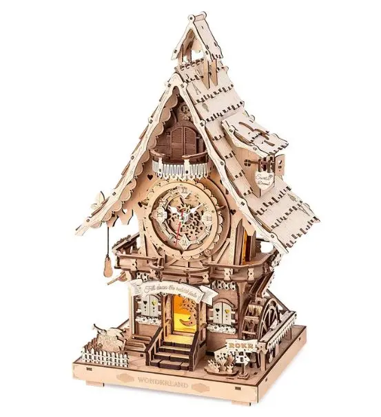 Rokr Cuckoo Clock Mechanical Gear 3D Wooden Puzzle 1