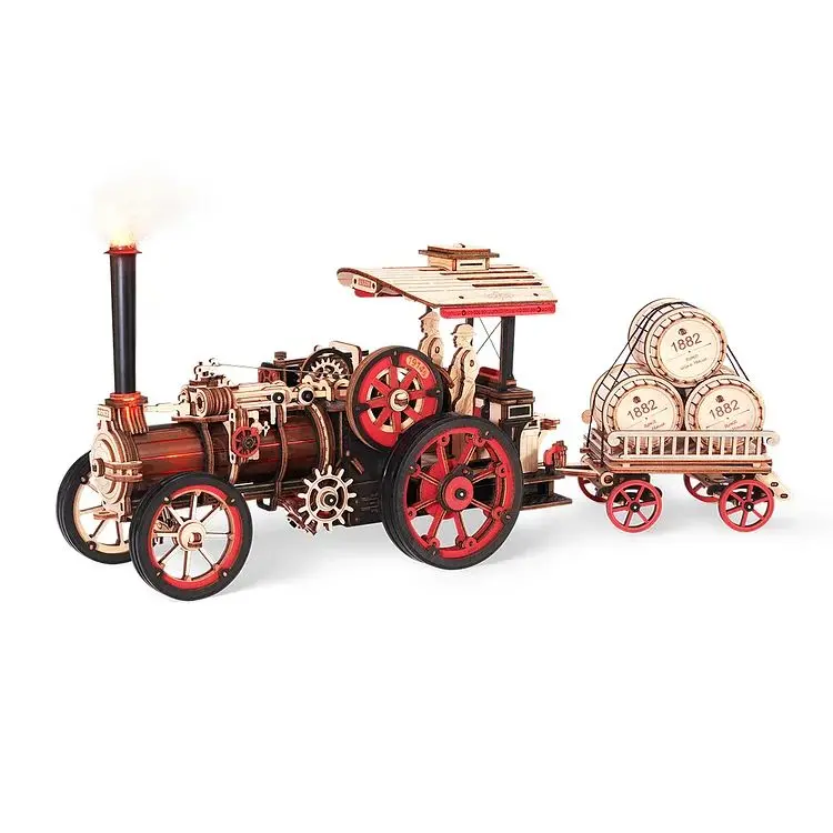 Rokr Steam Engine 3D Wooden Puzzle 1