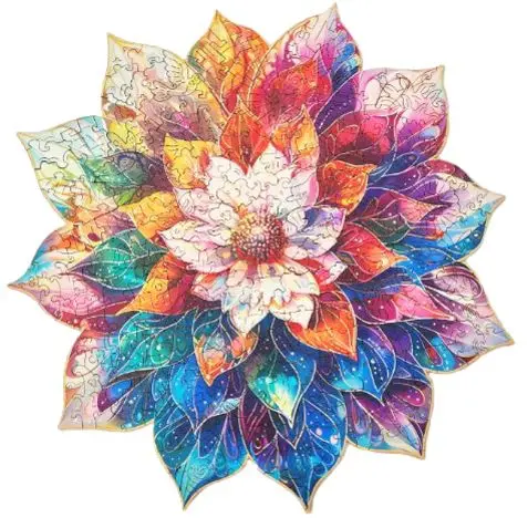 Rowood Mystic Mandala Flower 200 Piece Puzzle 1