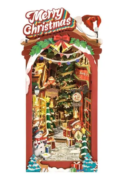 Rolife Christmas Street Book Nook Shelf Insert 1