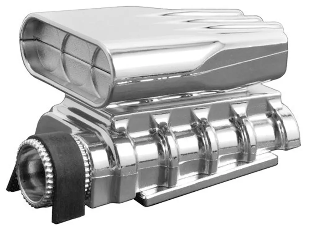 Mock Intake & Blower Set, Chrome 1